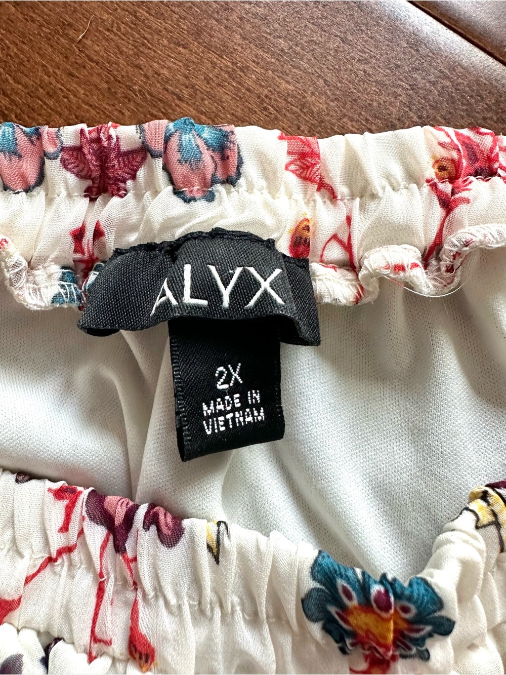 ALYX 2X Floral Off Shoulder Bell Sleeve Blouse Boho Plus Size - Picture 4 of 8